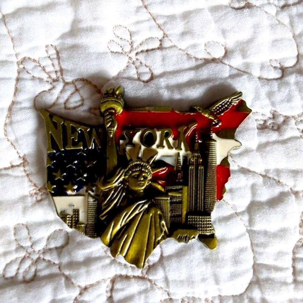 New York /American Flag Fridge magnet OS